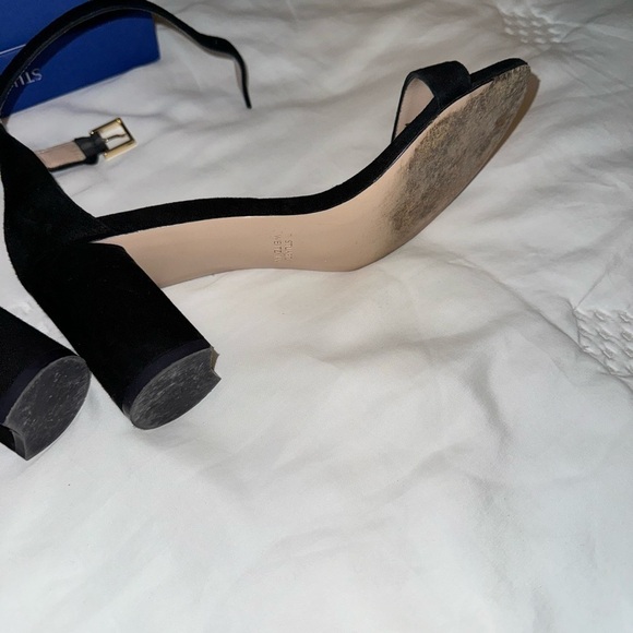 Stuart Weitzman black suede heels size 8 - Picture 7 of 12